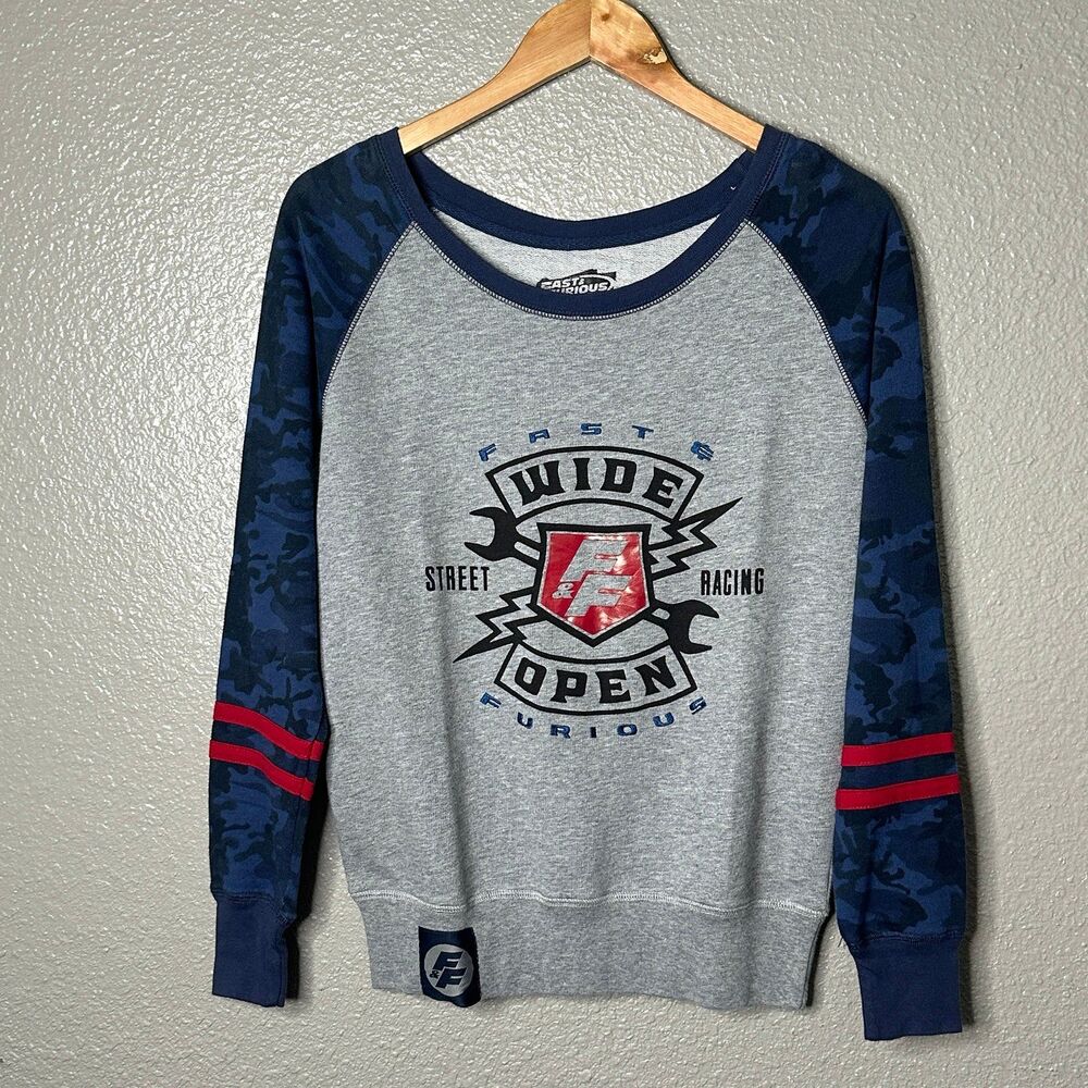 Universal fast and furious women’s sweatshirt racing new with tag S